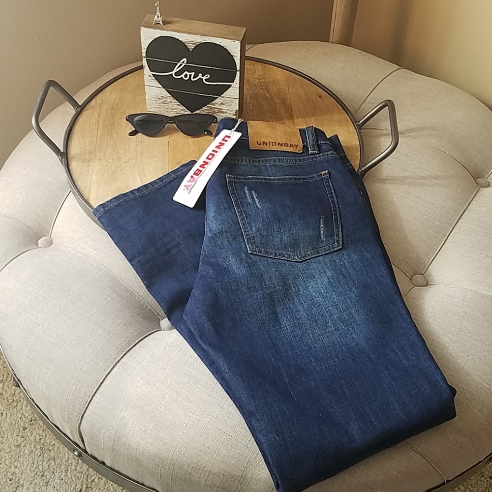 UnionBay Slim boyfriend straight leg size 7